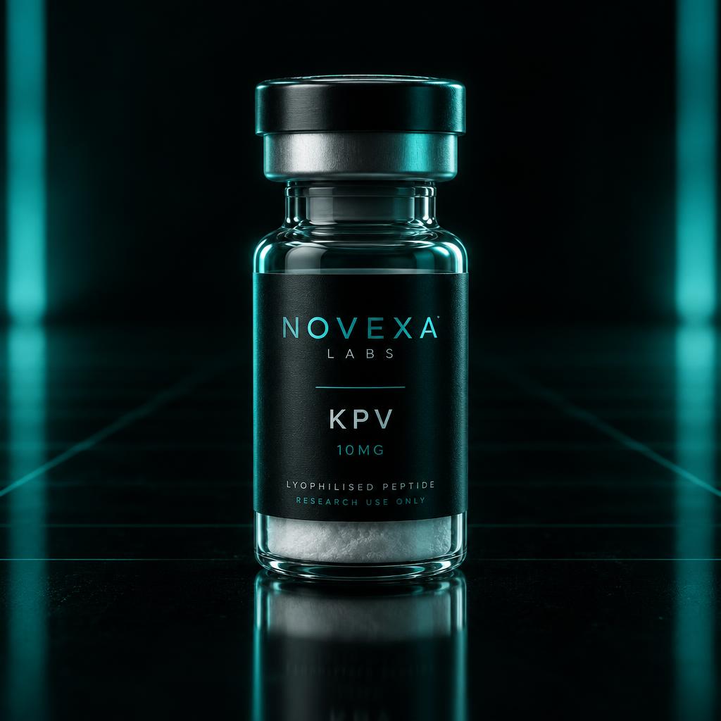 KPV 10MG research peptide vial by Novexa Labs