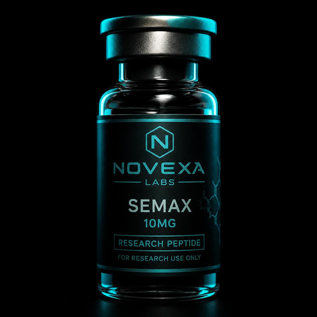 Semax 10MG research peptide vial by Novexa Labs